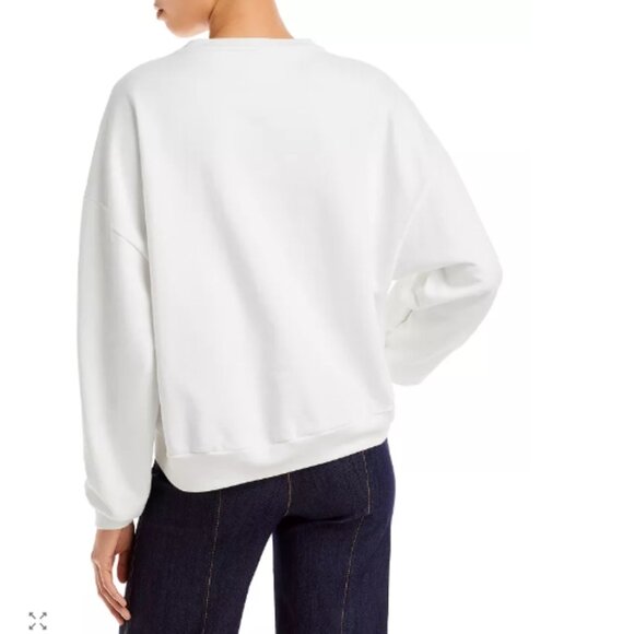 Cinq à Sept Bonjour Smiley Face Sweats à Sept Bonjour Smiley Face Sweatshirt - Picture 7 of 8